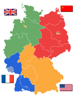 Map of Occupied Germany