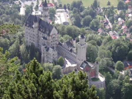 Neuschwanstein castle from Tegelberg