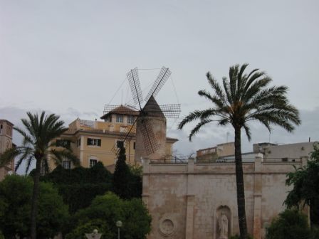 Old mill near port of Palma