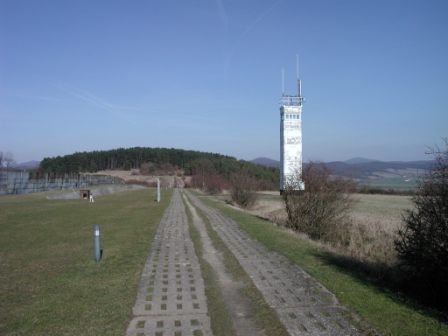 Patrol road on the East German side